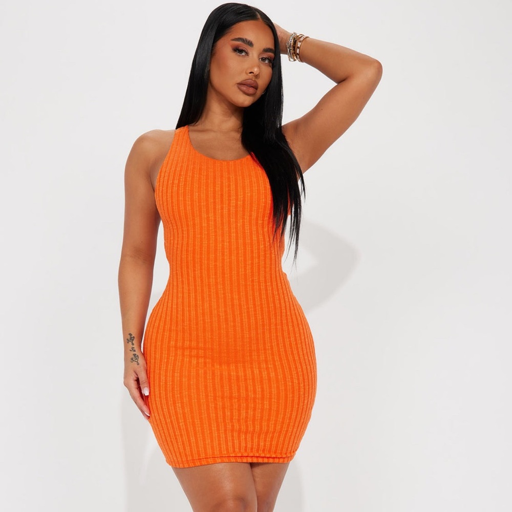 Gabrielle Ribbed Mini Dress - New Never Worn